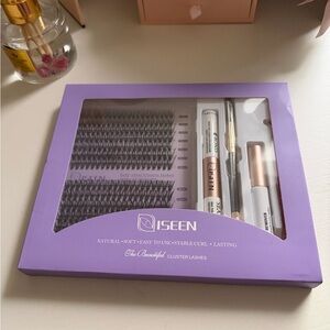ISEEN Cluster Lashes Kit in Purple Box